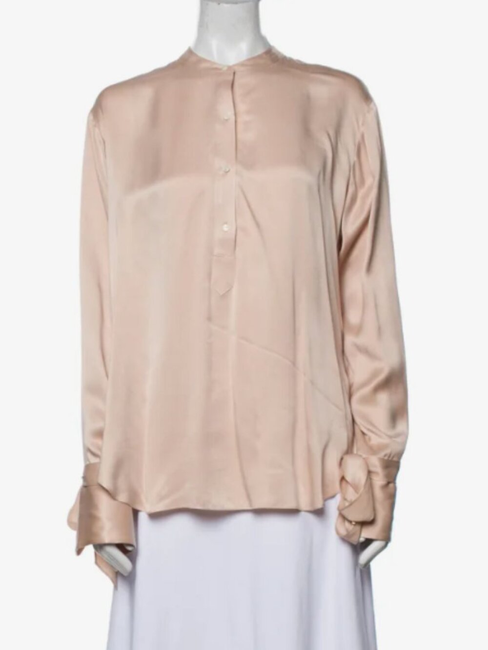 Rag & Bone  Silk Mock Neck Blouse  Pink | Size: L  Condition: Excellent